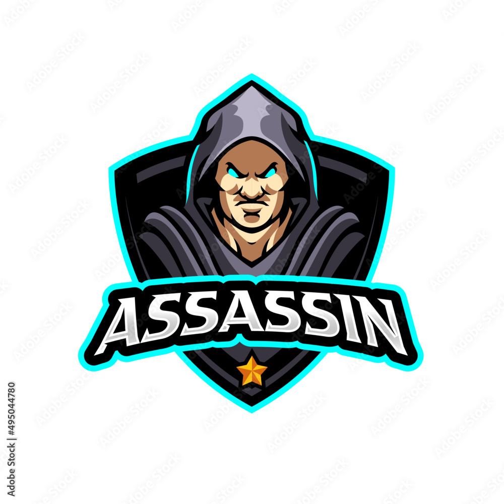 Assassin esport logo template Assassin esport logo template
