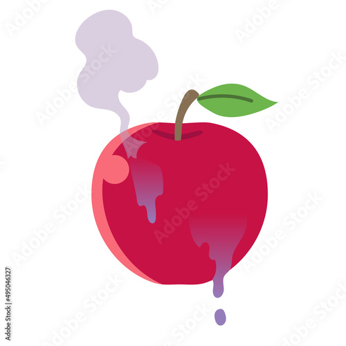 毒りんごのイラスト