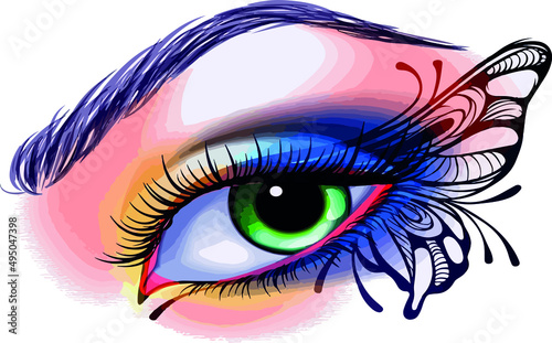 Girl tattoo design art 