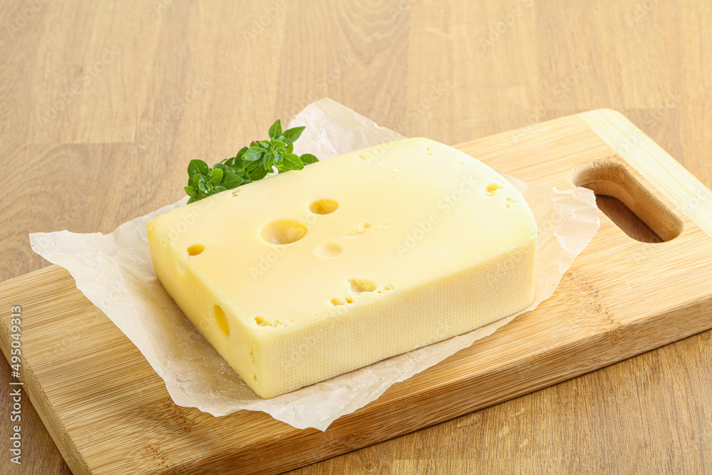 Maasdam cheese over the board Maasdam cheese over the board