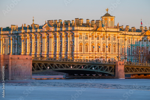 February evening at the Winter Palace. Saint Petersburg, 