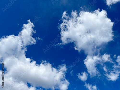Refreshing blue sky and cloud background material_2_29