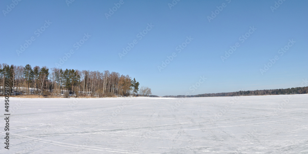 Spring roach fishing on the lake, nature.