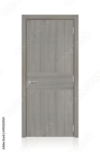 the door in the house with a beautiful handle. it's nice to open and close the door. modern design, expensive and beautiful door fittings