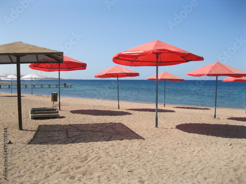 umbrellas on the beach