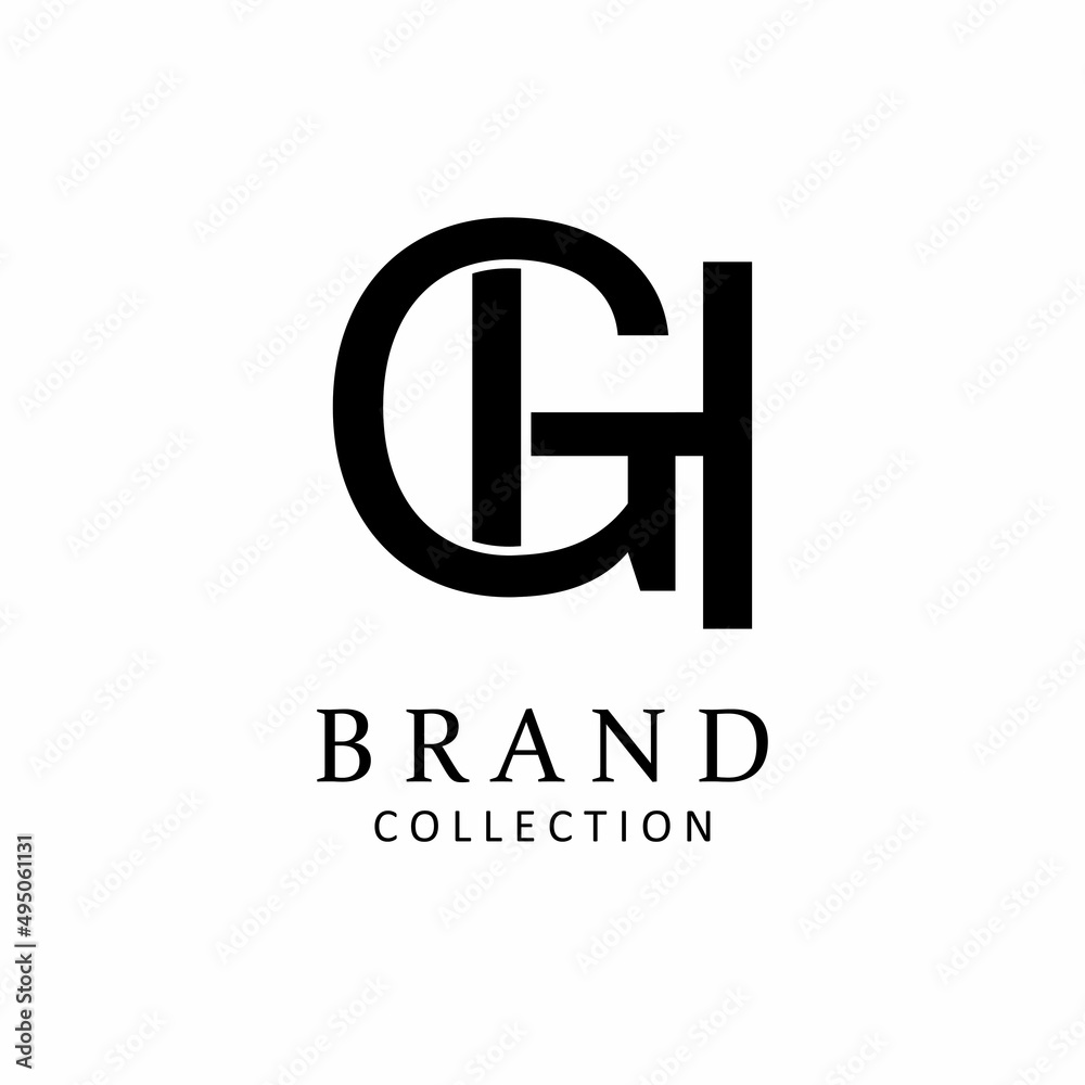 Letter GH vector logo design symbol icon emblem Letter GH vector logo design symbol icon emblem