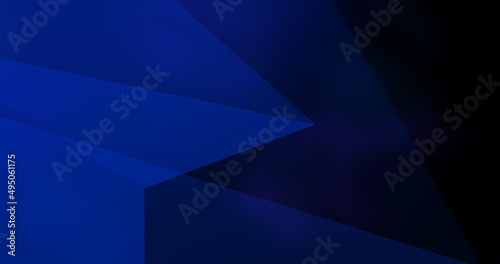 Abstract light black dark blue polygon geometric motion graphics illustration background digital futuristic innovation professional business presentation wallpaper with pyramid triangle pattern