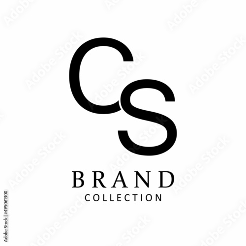 Letter CS vector logo design symbol icon emblem