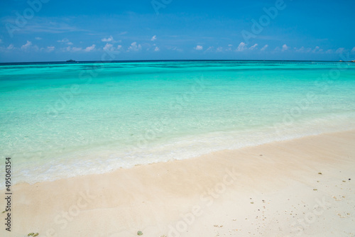 Beautiful tropical island white sand beach - Koh Lipe, Thailand. Tropical summer holiday vacation concept. © pla2na
