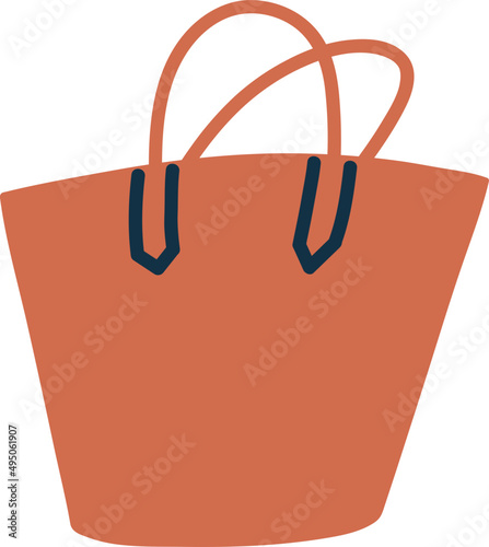 Women Bag Cartoon Illustration
