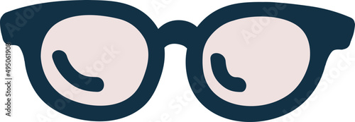 Glasses Cartoon Illustration