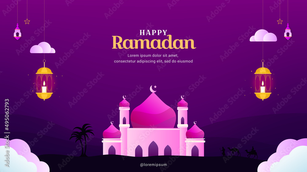 Happy Ramadan, Islamic Design Template to Celebrate the Month of Ramadan