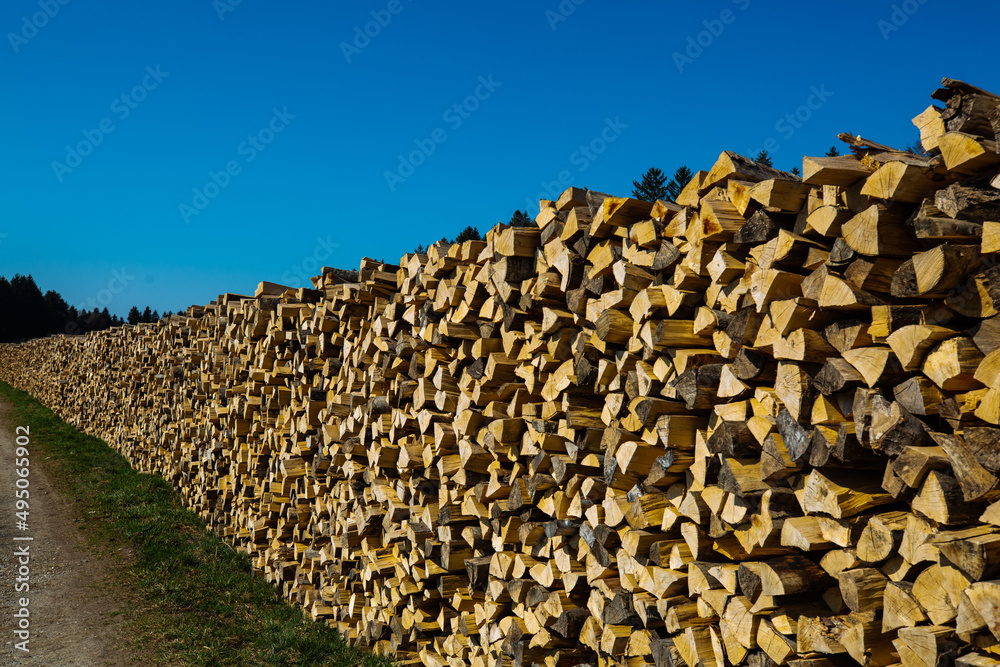 Wood pulp for the St. John's fire in Eberfing, Weilheim-Schongau district