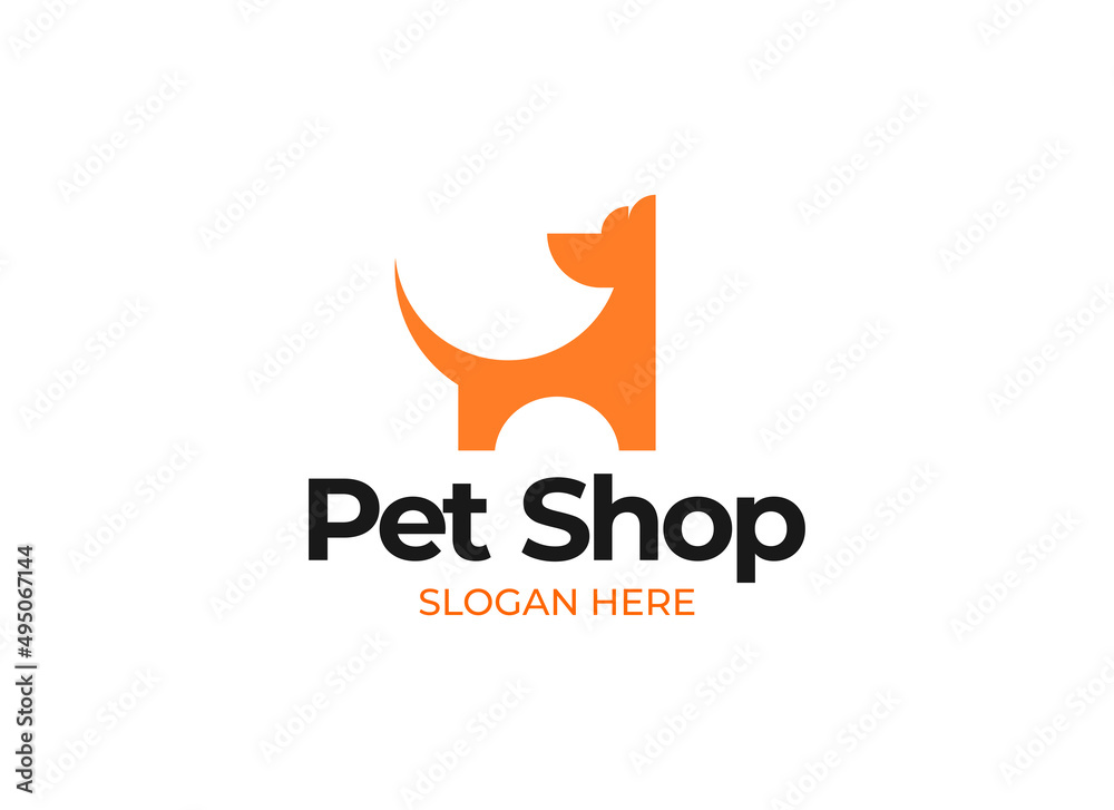 Fototapeta premium dog logo design vector format
