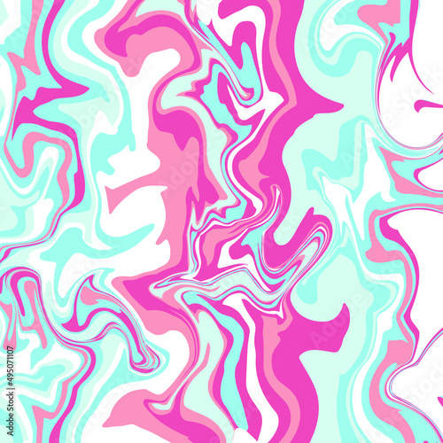 Marbled texture vector design. Bright colors mixed liquid decorative creative background. Pink  purple  blue  white colorful fluid illustration for fabric  textile design