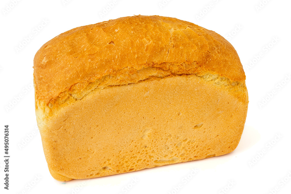 white bread loaf isolated on white backgound white bread loaf isolated on white backgound