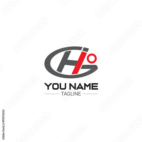 GHI letter Logo vector template eps for your company, industry purpose ready to use