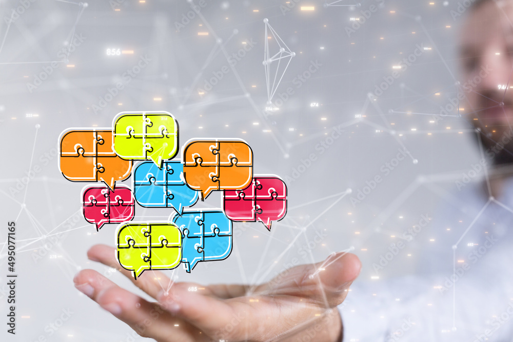 speaking bubble communication conference Digital Network