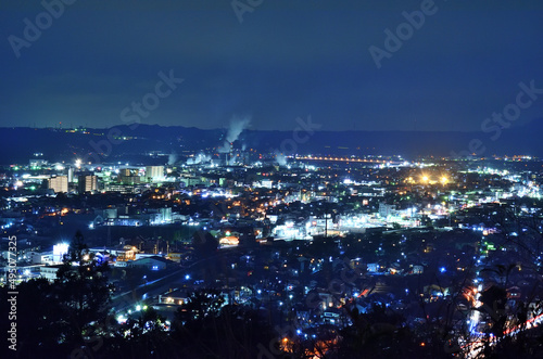 静岡県島田市白岩寺公園の山頂からの夜景