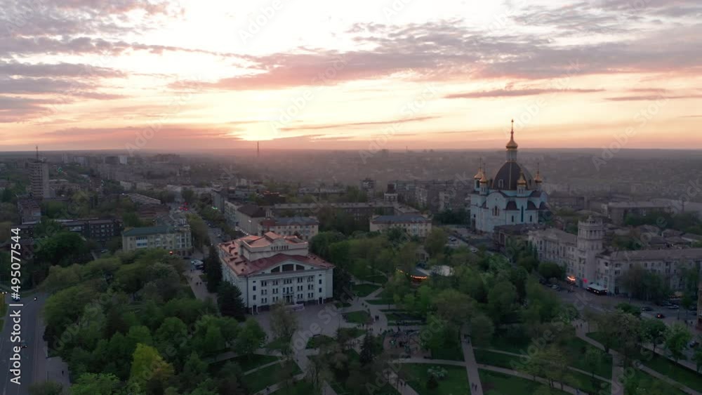 custom made wallpaper toronto digitalMariupol, Ukraine, January 24, 2022: Theater in the center of the city of Mariupol. Children and civilians are hiding from bombs. Residents under the rubble