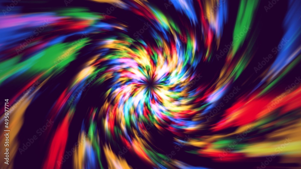 Obraz premium Multicolour some blurred abstract background in form of a swirl - 3D Illustration