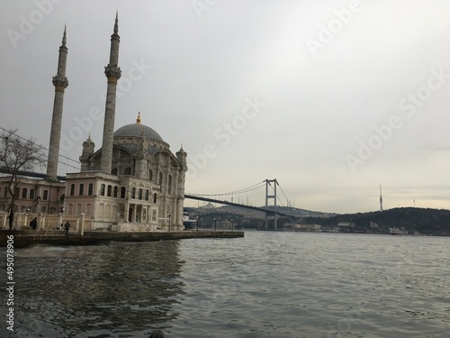 Turkey, Istanbul, Besiktas, Ortakoy Mosque