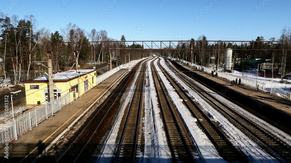 Fototapeta premium train in the station