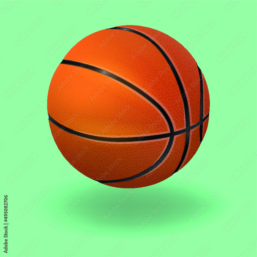 Basketball. Realistic vector illustration.