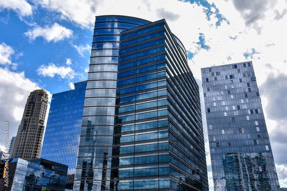 Modern architecture and a cloudy sky Modern architecture and a cloudy sky