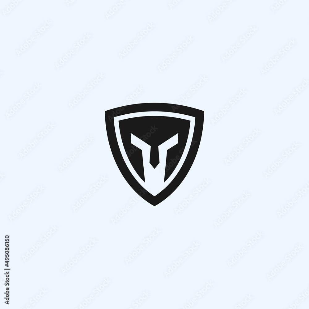 spartan shield logo or security logo spartan shield logo or security logo