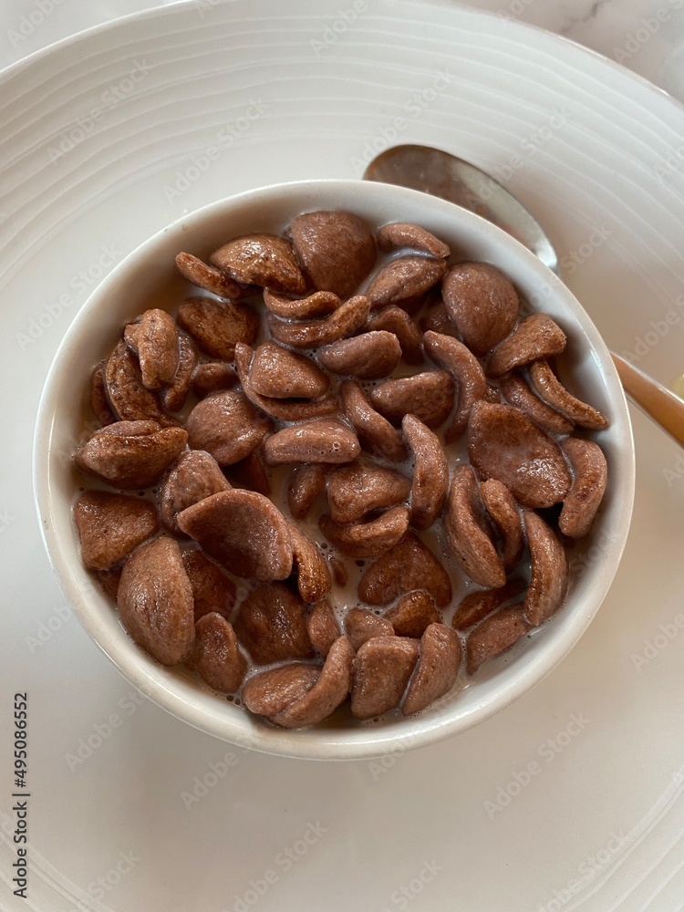 bowl of cereal with milk