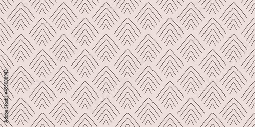 Seamless geometric doodle pattern. Abstract creative background. Print for clothes, linens, wallpapers or wrapping paper. Flat vector template