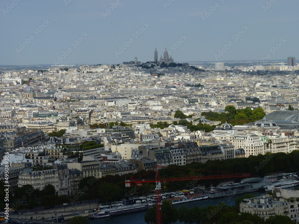 Paris with its iconic buildings and representative objects, Disneyland and more