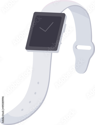 Smart Hand Watch Cartoon Illustration