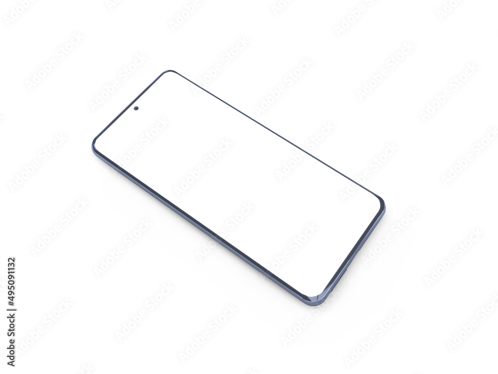 Smartphone 3D Illustration Mockup Scene Smartphone 3D Illustration Mockup Scene
