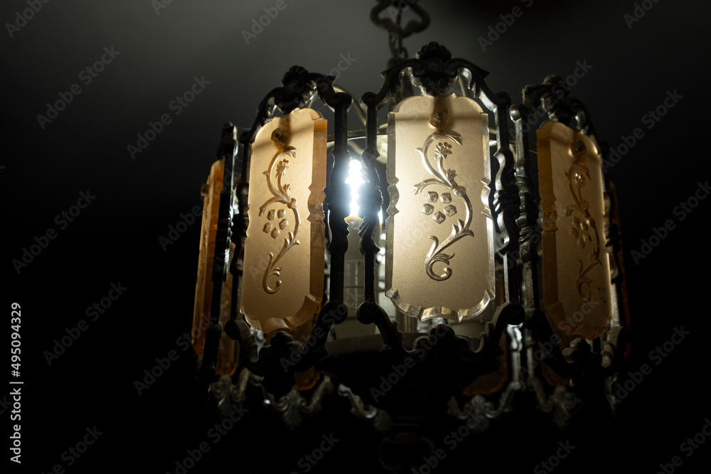 shining chandelier with energy saving lamp