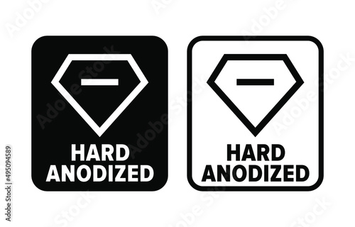 "Hard Anodized" vector information sign