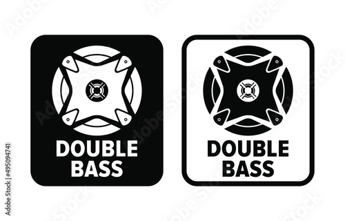 "Double Bass" vector information sign