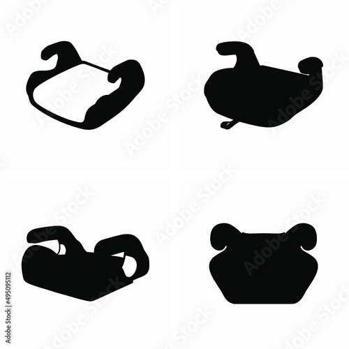 Child Safety Booster vector symbols