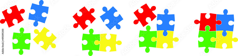 Puzzle icon set design. Puzzle symbol collection icon. Jigsaw puzzle or autism puzzle piece symbo.Vector illustration. Puzzle icon set design. Puzzle symbol collection icon. Jigsaw puzzle or autism puzzle piece symbo.Vector illustration.