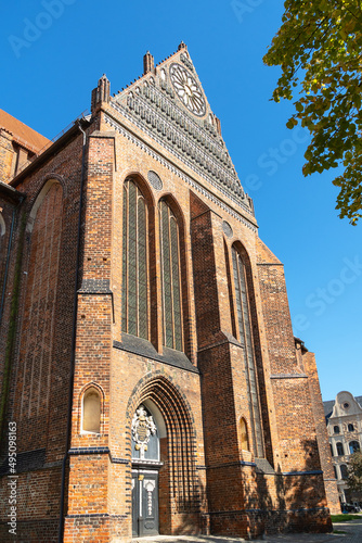 Die Kirche St. Nikolia in der Hansestadt Wismar, Mecklenburg-Vorpommern photo