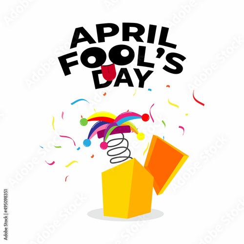 Vector illustration for April fool’s day