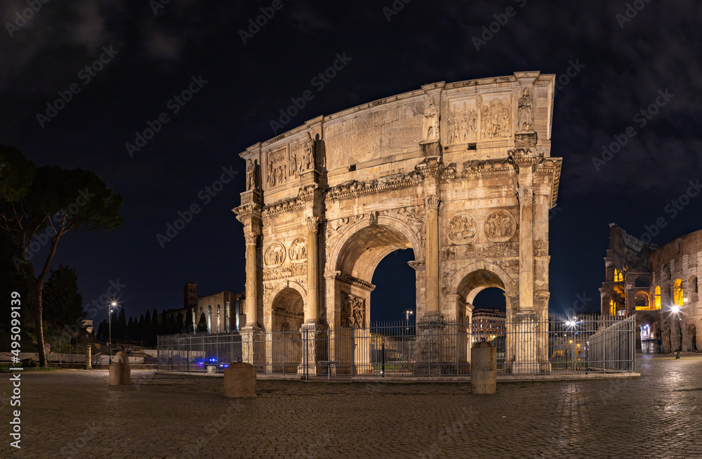 Arch of Constantine at Night