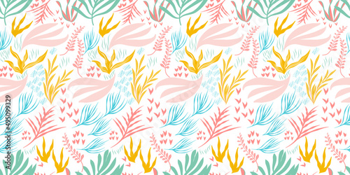 Spring Floral pattern. Ditsy style. A Pattern for print, wallpaper, fabric, cushion, bedding, and much more