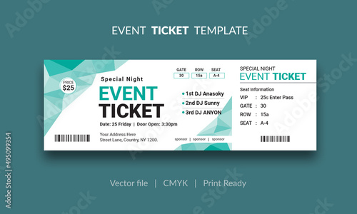 Event Ticket Vector Template 60