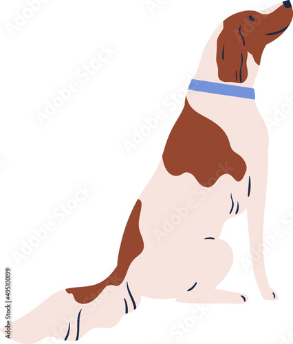 Cute Friendly Dog Cartoon Illustration