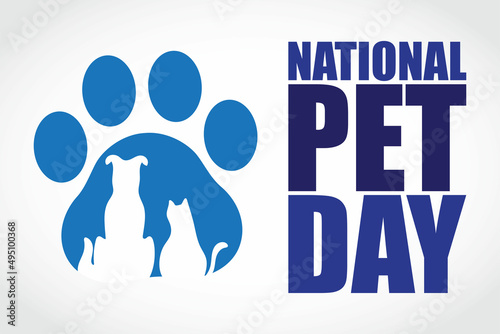 Vector illustration for National pet day