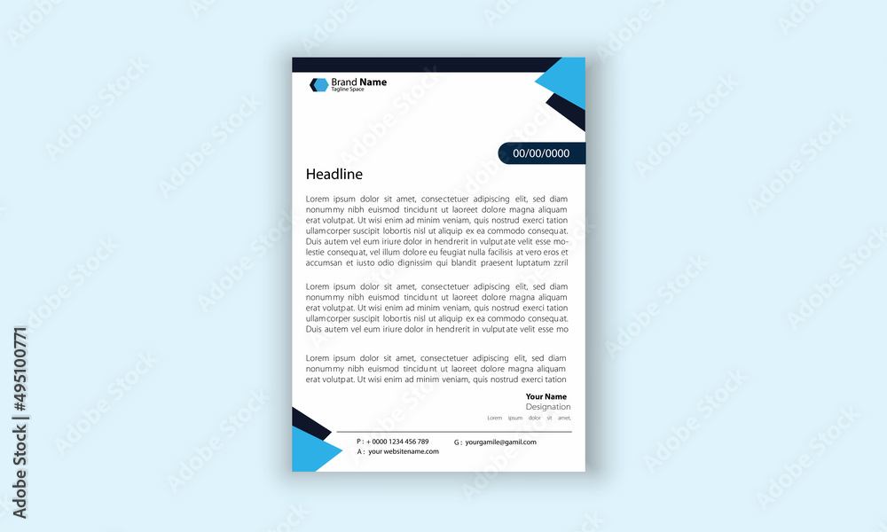 Corporate Business Letterhead Design Template, Black Abstract Letterhead Design, Letterhead Template, vector Corporate Business Letterhead Design Template, Black Abstract Letterhead Design, Letterhead Template, vector