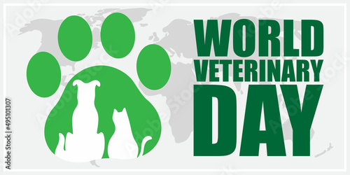 Vector illustration for world veterinary day