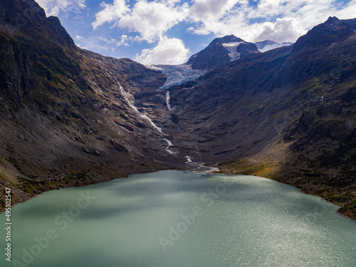 Trift glacier, swiss alps photo